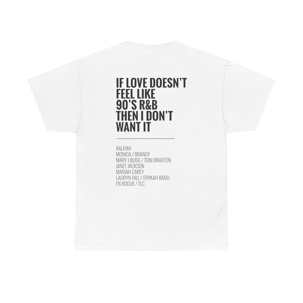 90s RnB Love T-Shirt White