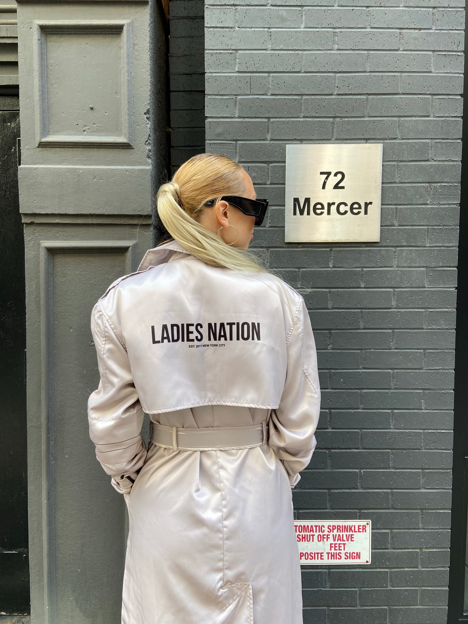 Satin Trench Coat   / Waitlist