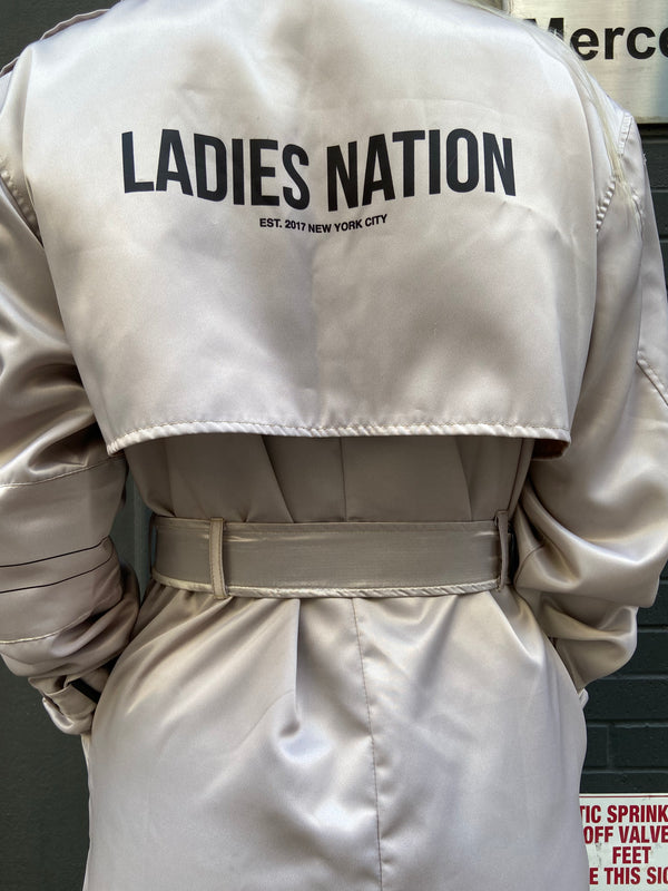 Satin Trench Coat   / Waitlist