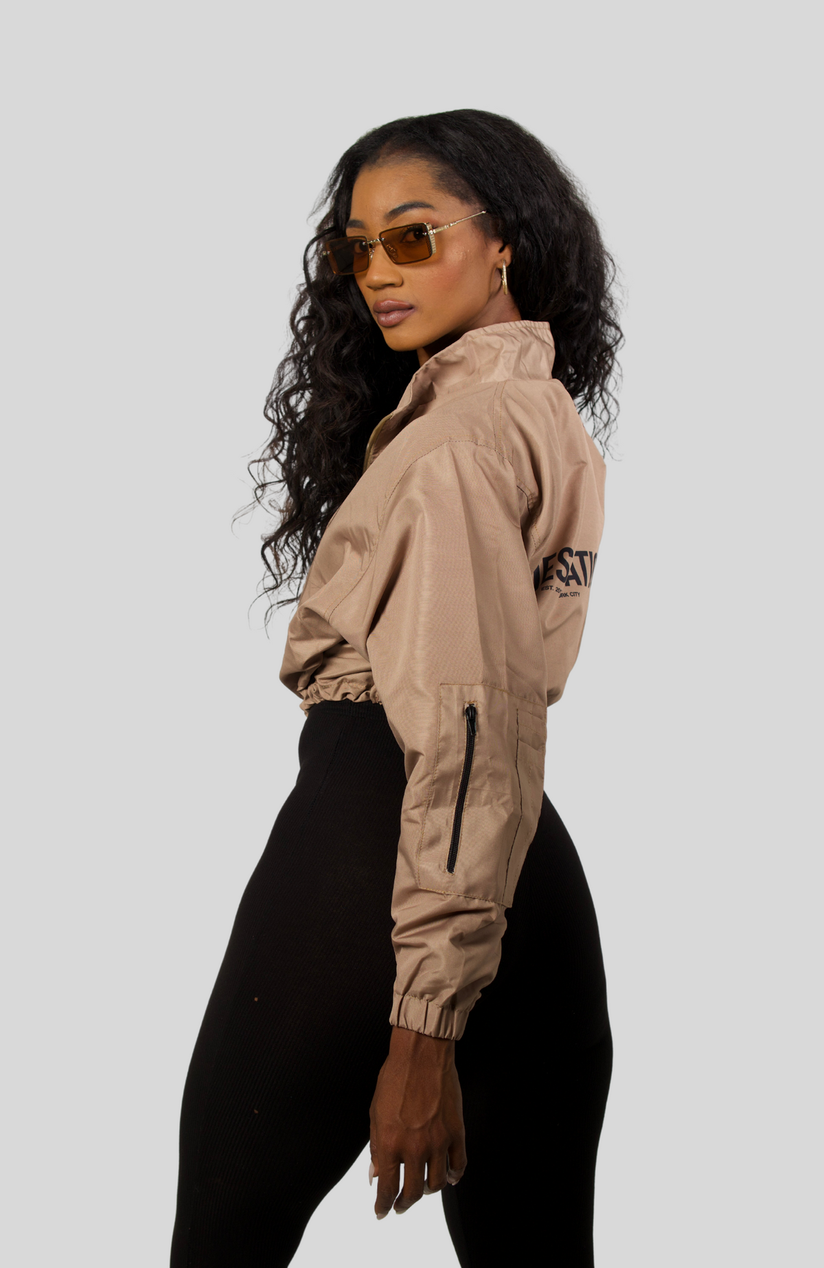 Khaki Windbreaker