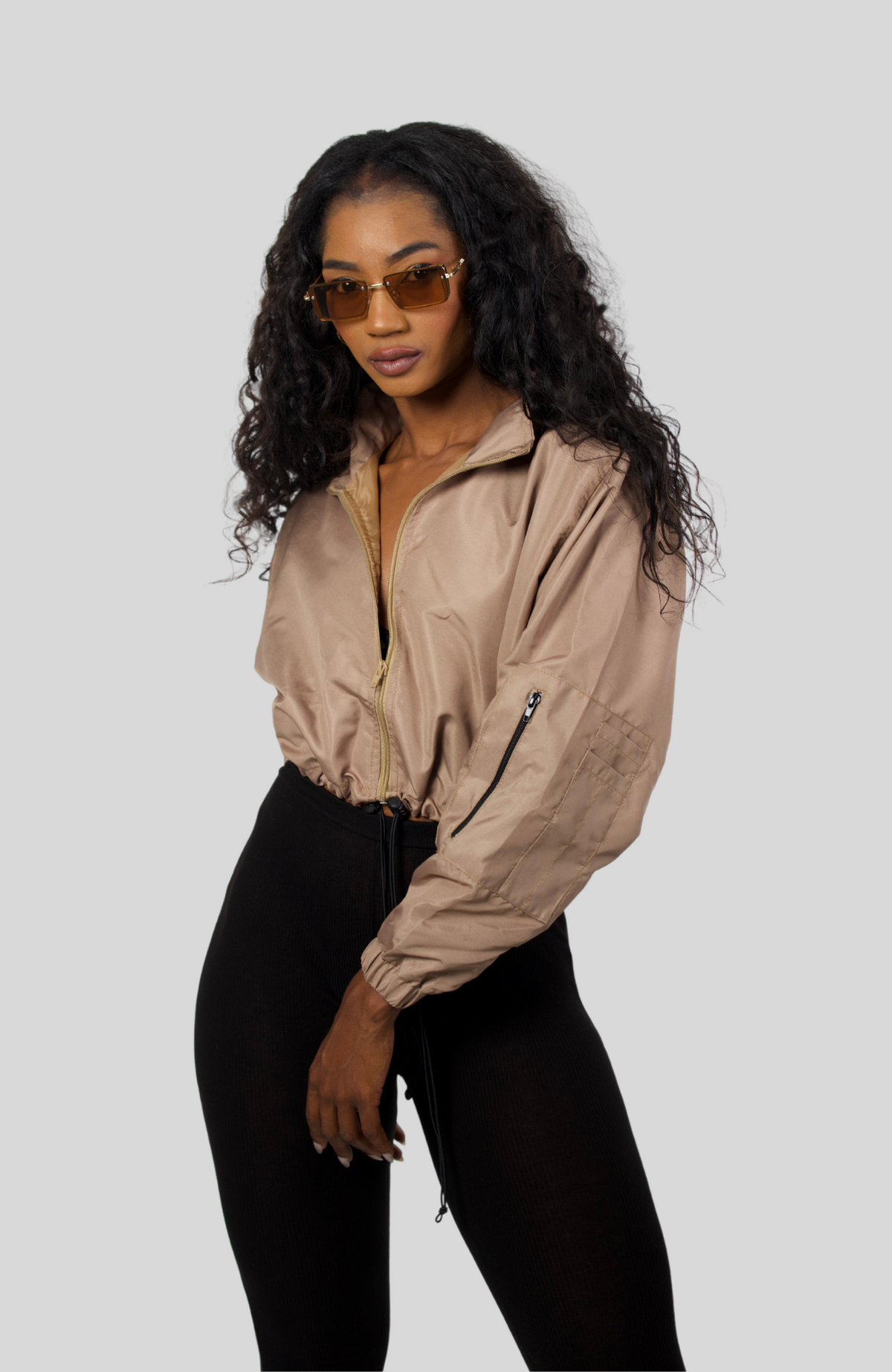 Khaki Windbreaker