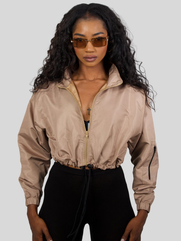 Khaki Windbreaker