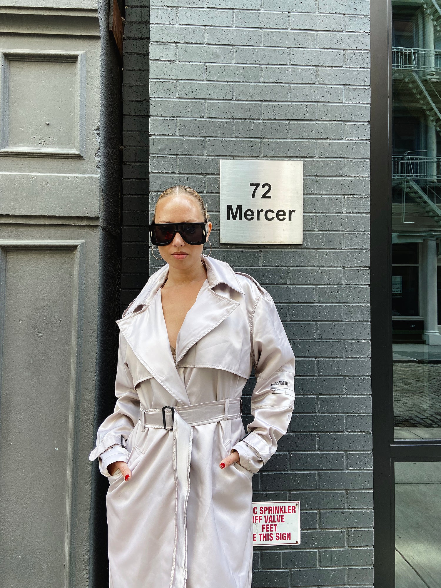 Satin Trench Coat   / Waitlist