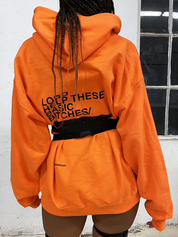 Basic Bitch Hoodie Orange - WAITLIST