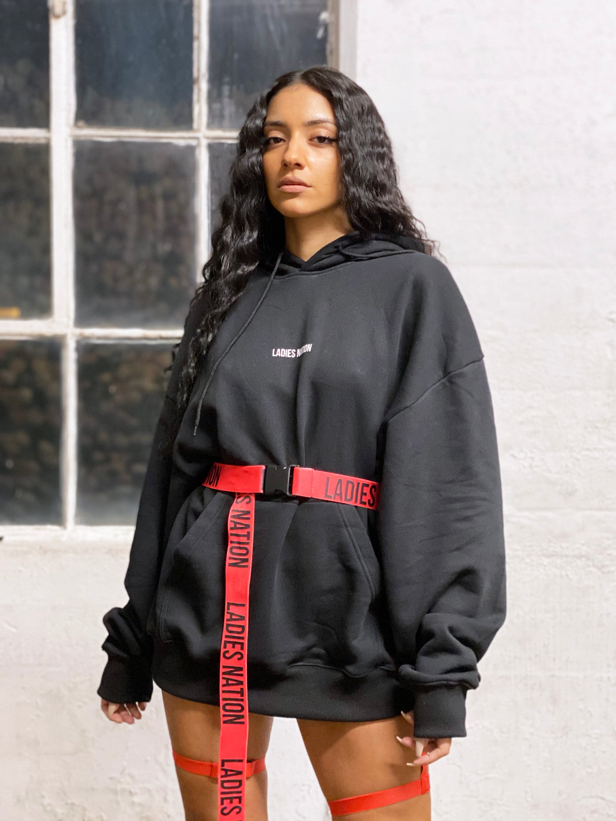 Ladies Nation Belt Red