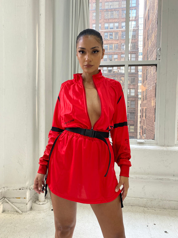 Forward Red Jersey Dress