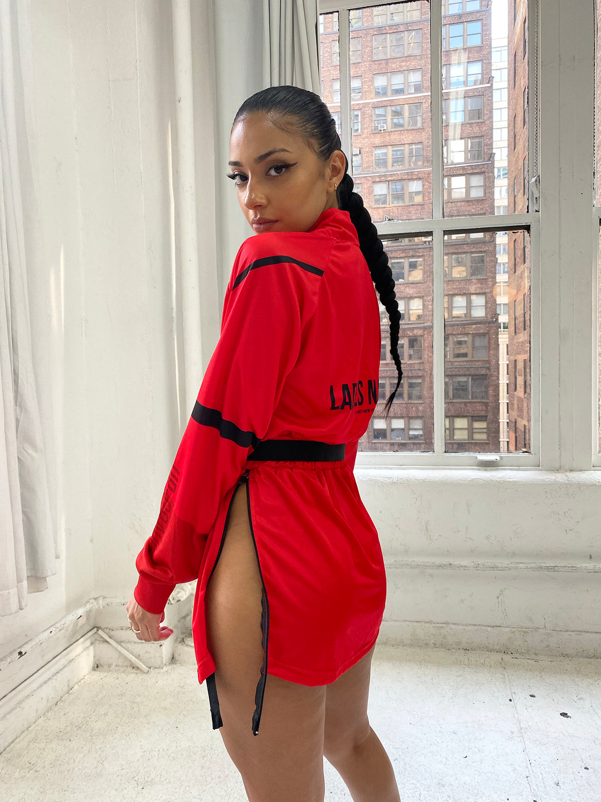 Forward Red Jersey Dress