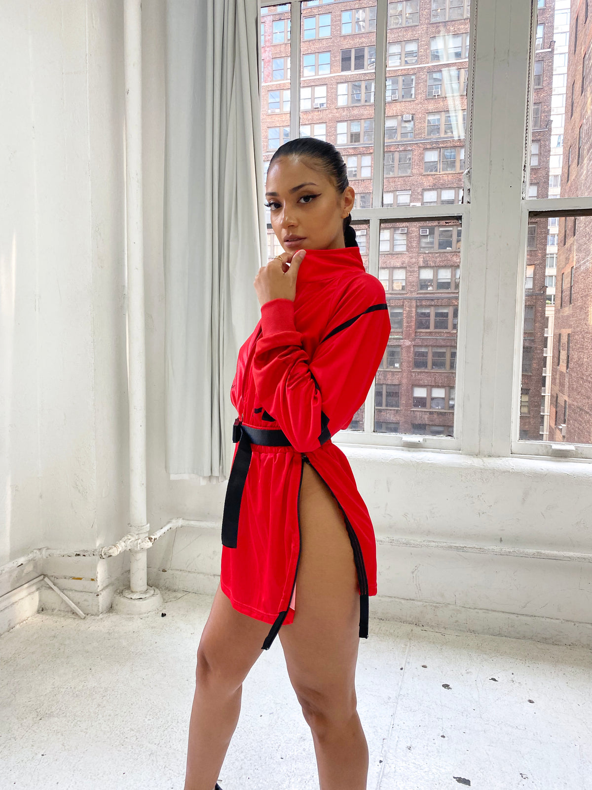 Forward Red Jersey Dress