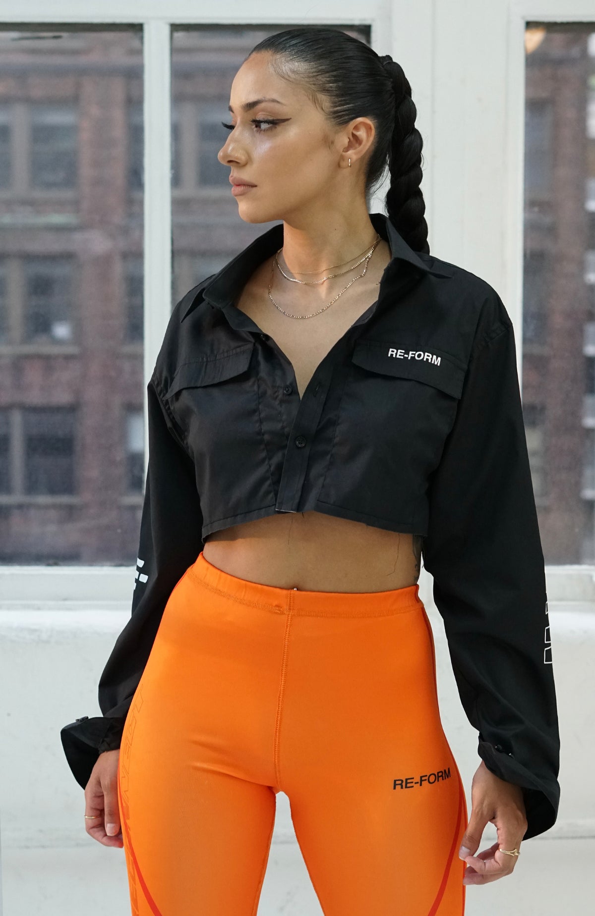 FORWARD Cropped Shirt