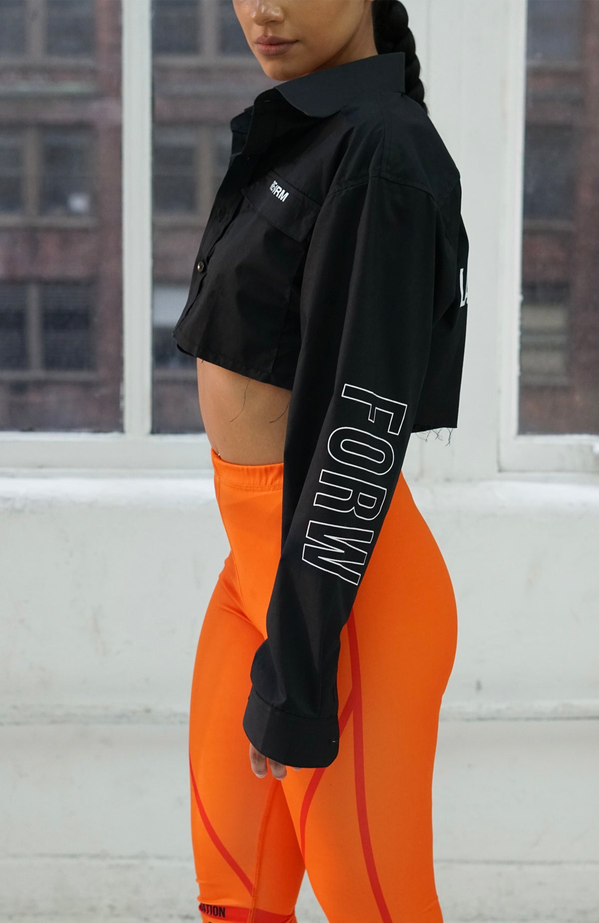 FORWARD Cropped Shirt