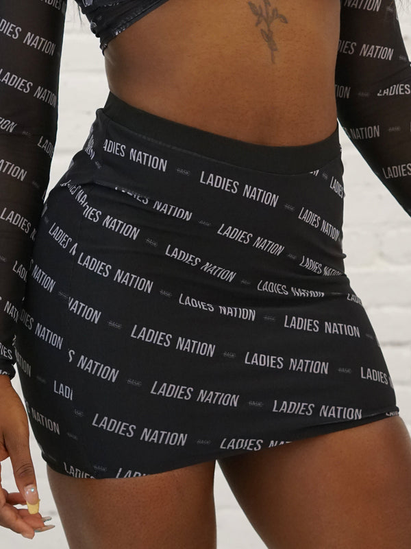 Mesh Skirt- Black