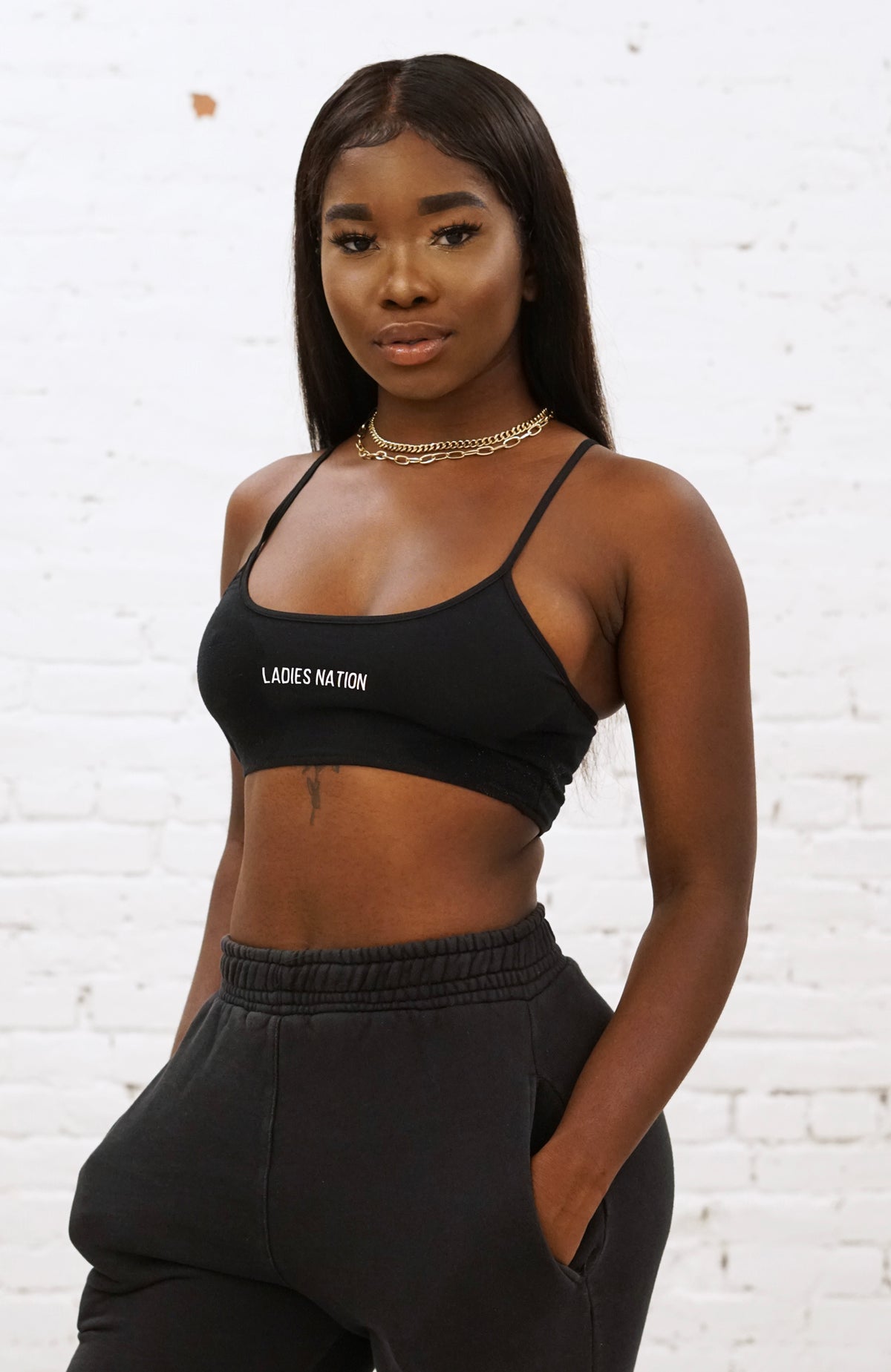 Basic Strap Top - Black